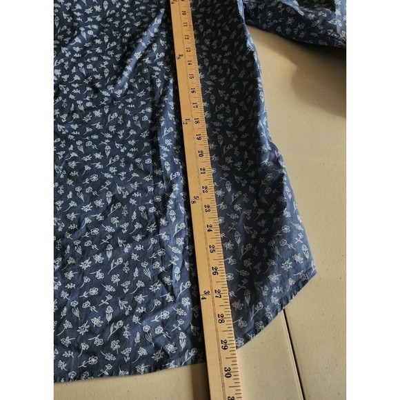 NWT Bonobos Mens Slim Fit Stretch Button Up Shirt Long Sleeve Blue Floral Size L - Picture 8 of 11